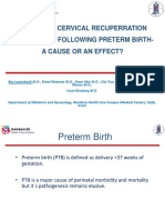 Cervical Recovery Postpartum Following Preterm Birth