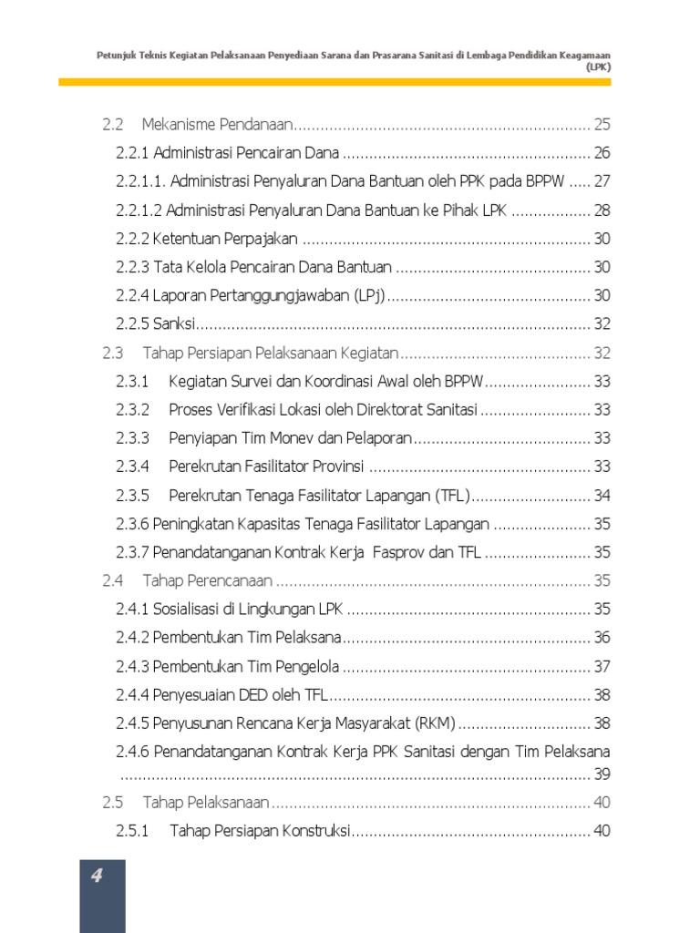 Panduan Pelaksanaan Sanitasi LPK | PDF
