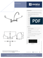 Mezcladora de Lavadero 8" Puente