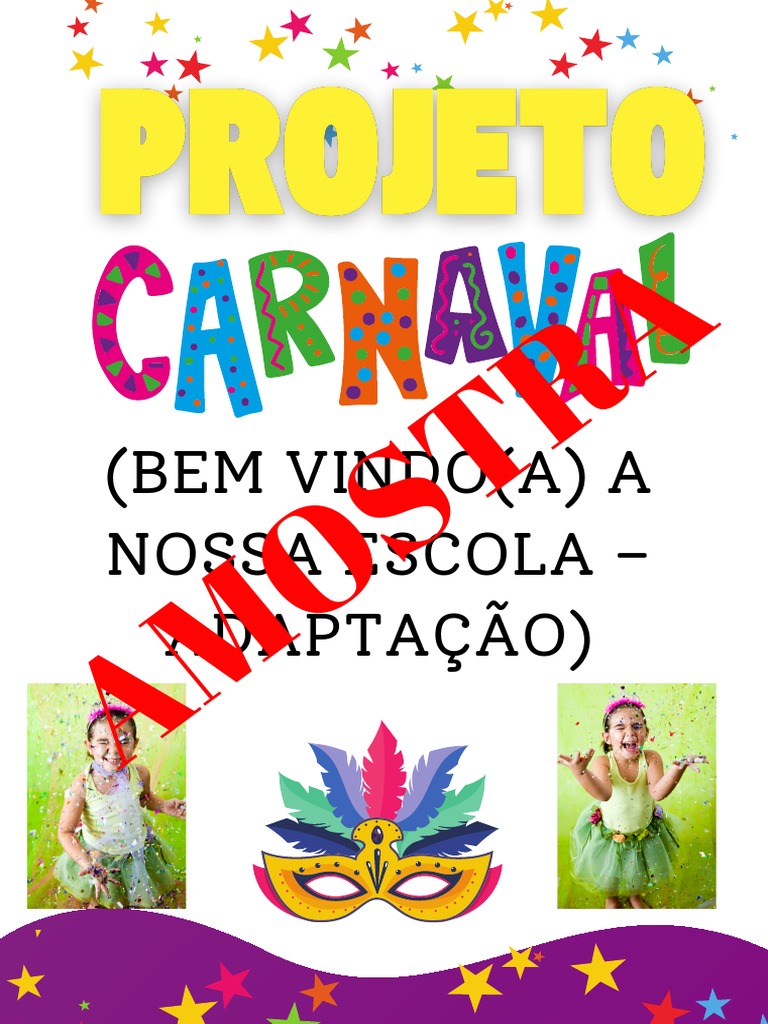 Projeto Carnaval na Educação Infantil | PDF | Carnaval | Desenho