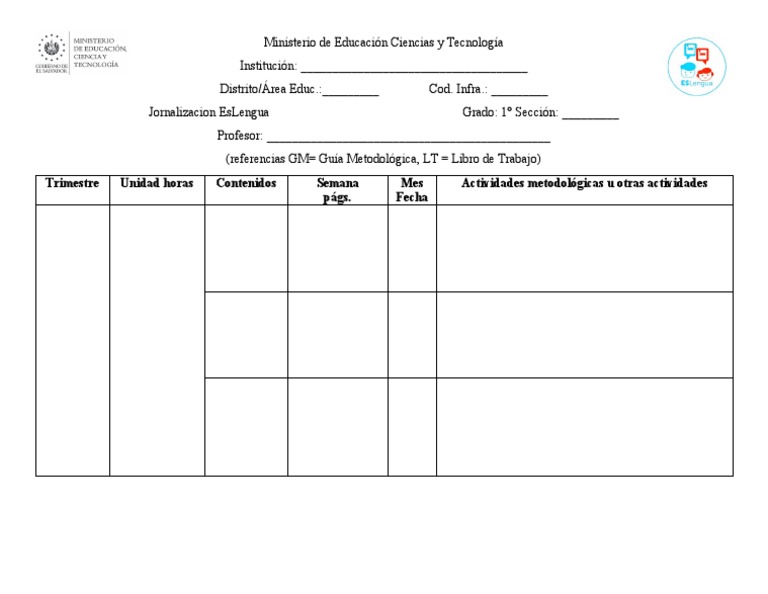 Formato de Jornalizacion PDF