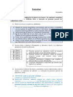 Ficha 9 - Exercicios de Gramatica - Secundario - Pronomes e Conjuncoes