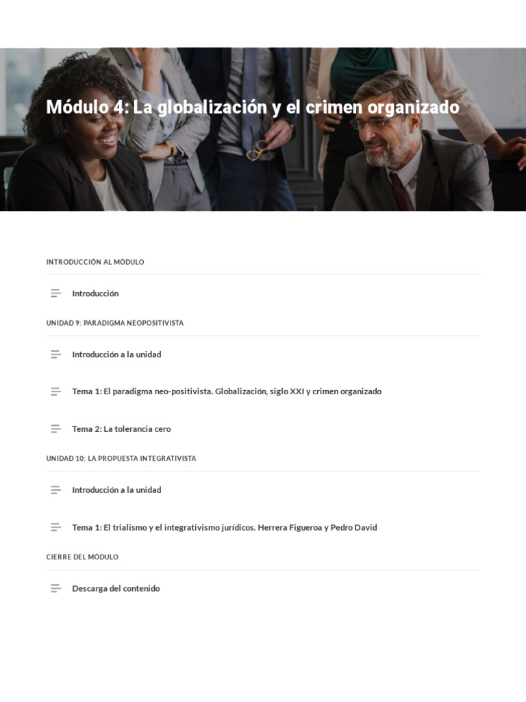 Modulo 4 La Globalizacion y El Crimen Organizado | PDF | La Ley natural ...