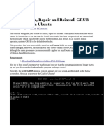 How to Rescue, Repair and Reinstall GRUB Boot Loader in Ubuntu