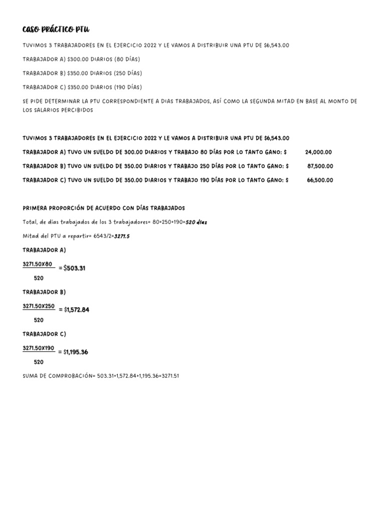 Distribución De La Participación De Los Trabajadores En Las Utilidades