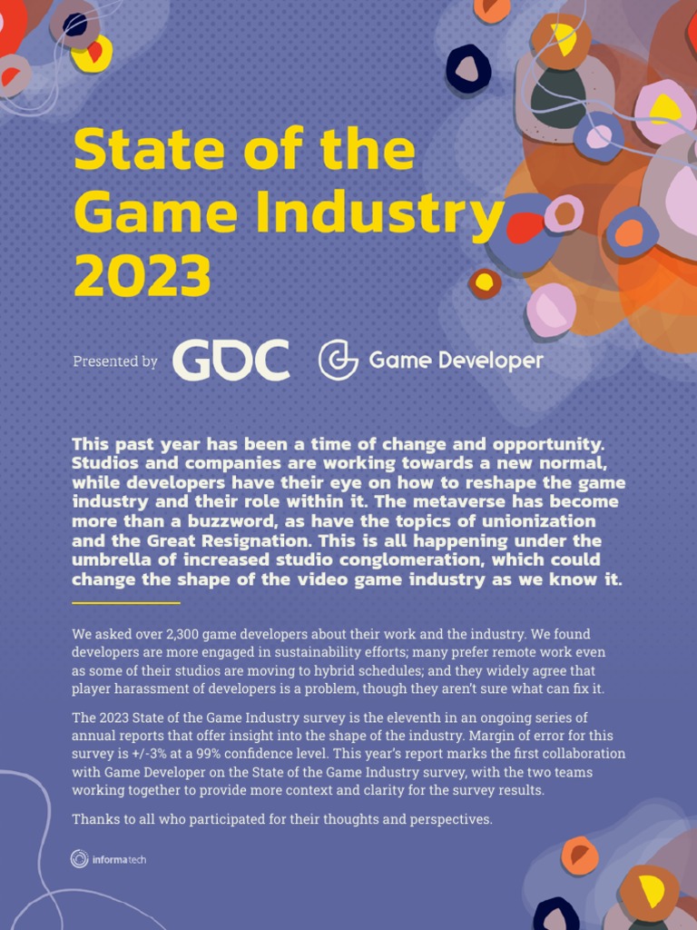 GDC State of Game Industry 2023 PDF Virtual Reality Xbox