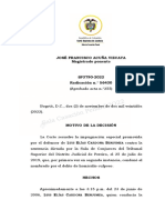 SP3790-2022 (56430) Los Hechos Jurídicamente Relevantes en El Delito Imprudente