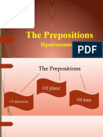 The Prepositions