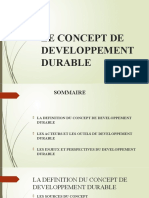Le Concept de Developpement Durable (Joel Kouame)
