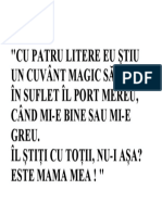 Cu Patru Litere Eu Știu