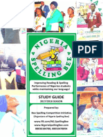 Nigeria Spelling Bee 17 18 Study Guide