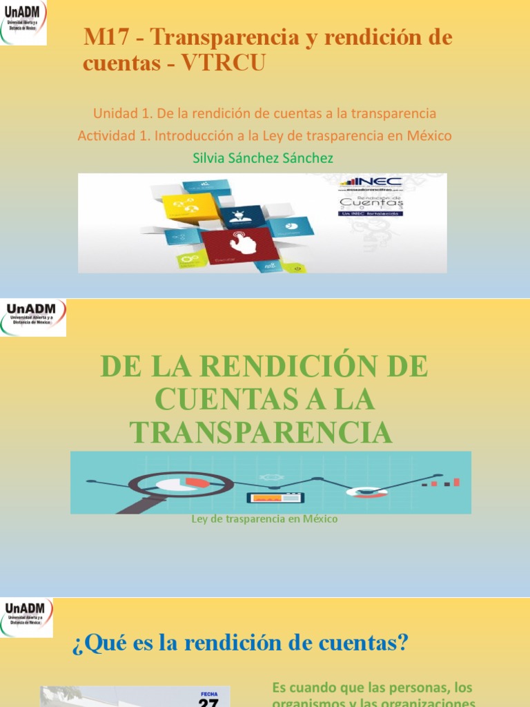 Rendición de Cuentas y Transparencia en México | PDF | Responsabilidad ...