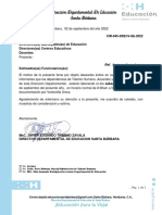 Oficio Circular No. 0045-DDE16-SE-2022