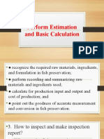 Perform Estimation and Basic Calculation