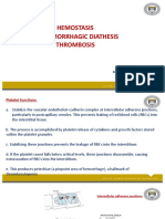 3 Hemostasis, Hemorrhagic Diathesis and Thrombosis