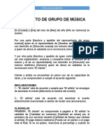 Contrato de Grupo de Música