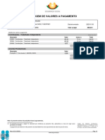 Listagem de Valores A Pagamento: Contribuições - Trabalhador Independente