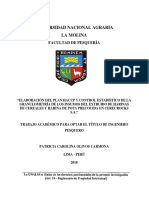 Elaboración Del Plan Haccp y Control Estadístico de L