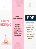 Brochura Moderna Prática de Yoga Online Rosa e Branco (Tamanho Original)