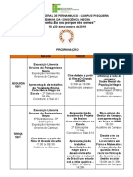 Programação Semana da Consciência Negra 2019