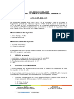 Acta de Reunión Del Comite de SST Julio 2022