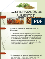 Deshidratados de Alimentos