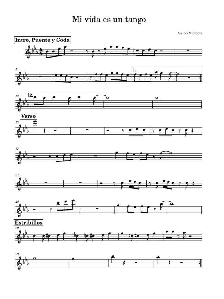 Salon Victoria Mi Vida Es Un Tango Eb PDF
