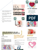 Tríptico DIA MUNDIA DE CARDIOPATíA CONGéNITA UMF 57 FEB 2023