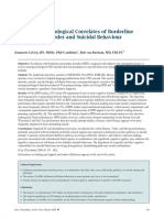 The Neuropsychological Correlates of Borderline Personality Disorder and Suicidal Behaviour