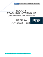 Educ 11 Teaching Internship
