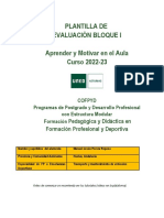 PLANTILLA Evaluación BLOQUE I 23 23