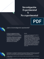 Investigación Experimental Y No Experimental