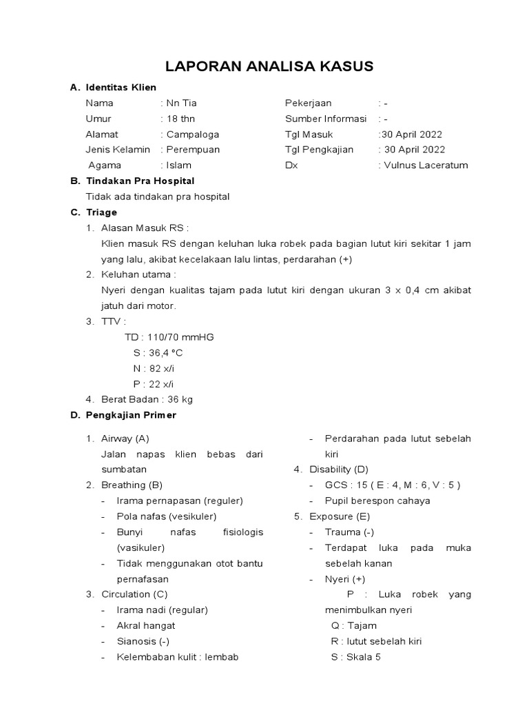 Askep vulnus laceratum pdf