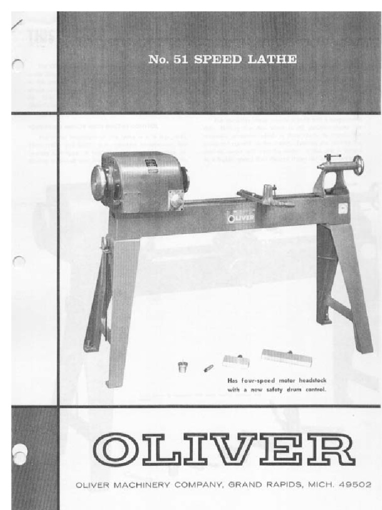Oliver Lathe Manual PDF
