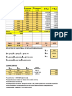 Ejercicio 2 de Regresion Lineal Multiple Con Matriz Pagina 427 de Walpole