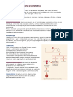 Dismenorreia e Síndrome Pré-Menstrual