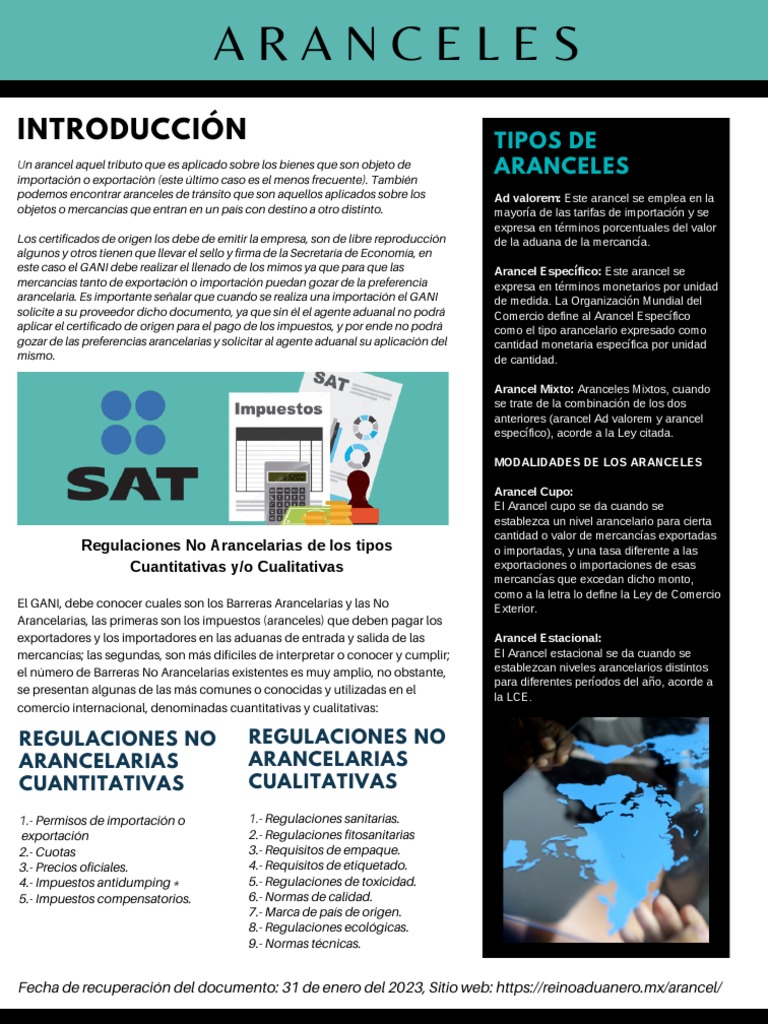 Tipos de aranceles y barreras no arancelarias | PDF | Arancel ...