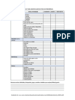 Checklist para identificar itens de preferência da criança