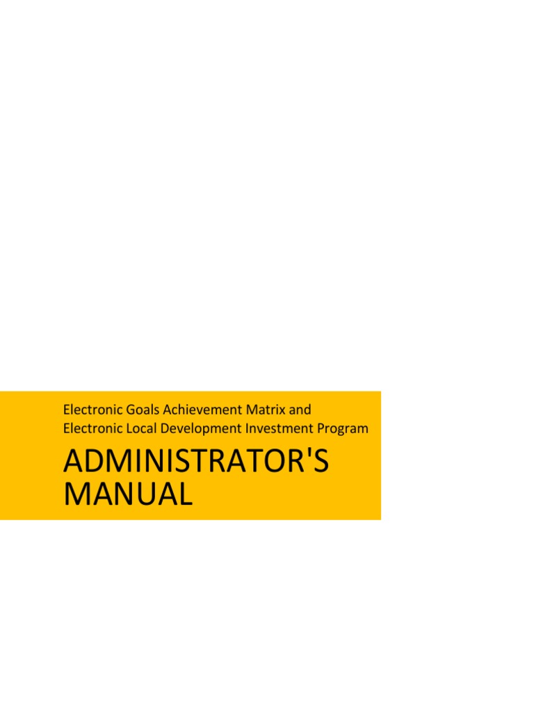 eGAM and eLDIP Administrator Manual | PDF | User (Computing) | Computer ...
