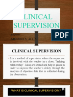 Clinical Supervision Report