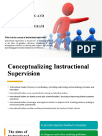 Conceptualizing and Preparing Instructional Supervision Program