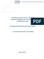 A Felicidade Enquanto Recurso Emocional Socialmente Desigual: para Uma Abordagem Sociológica Do sentirTeseDoutoramento - AnaRoqueDantas