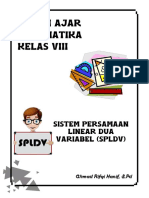 Bahan Ajar SPLDV