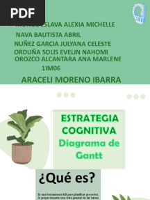 ESTRATEGIA COGNITIVA Diagrama de Gantt
