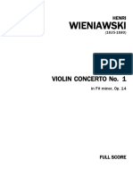 ヴィェニヤフスキ：ヴァイオリン協奏曲 第1番 嬰ヘ短調