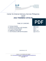 CIASP 2022 Training Catalog