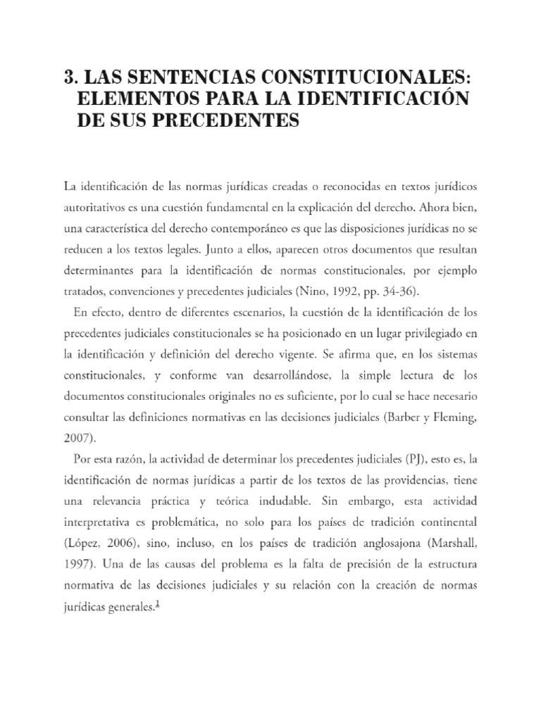 Las Sentencias Constitucionales - Elementos para La Identificación de