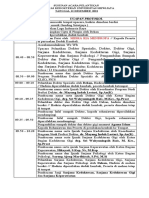 SUSUNAN ACARA Gladi 9 DESEMBER 2022 Dan Pelantikan 12 Desember 2022