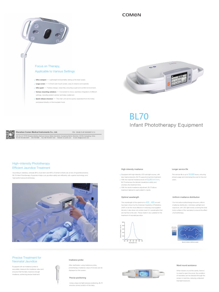 Infant Phototherapy Equipment ENBL70 V1.0 PDF Optics