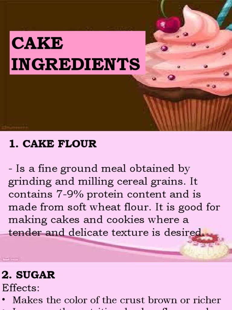 The Science of Baking A Comprehensive Guide to Cake Ingredients